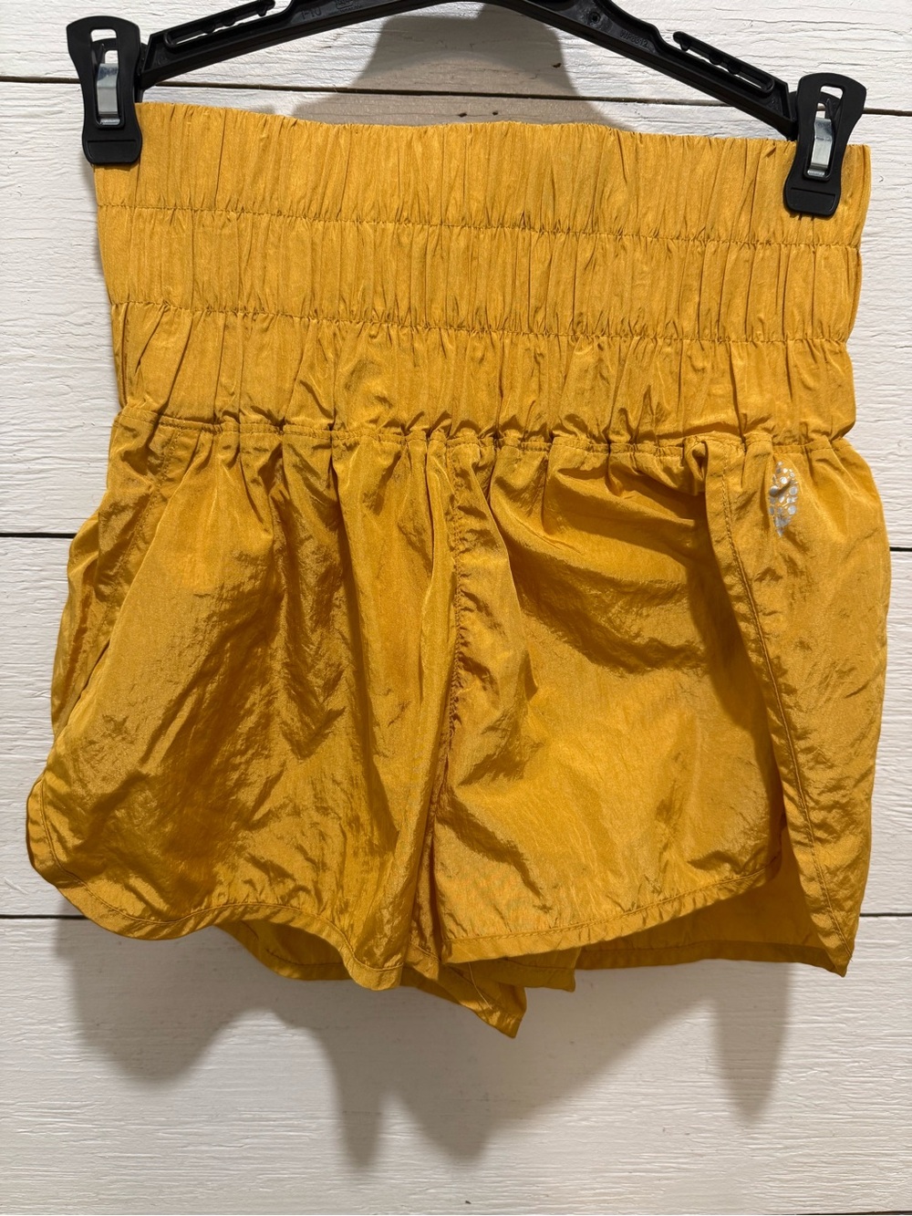 Free People FP Movement "The Way Home" smocked Casual athletic shorts size XS.